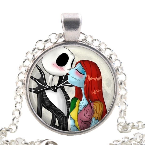 The Nightmare Before Christmas Necklace Pendant, Fantasy Halloween Film Musical Gifts for Women / Girls