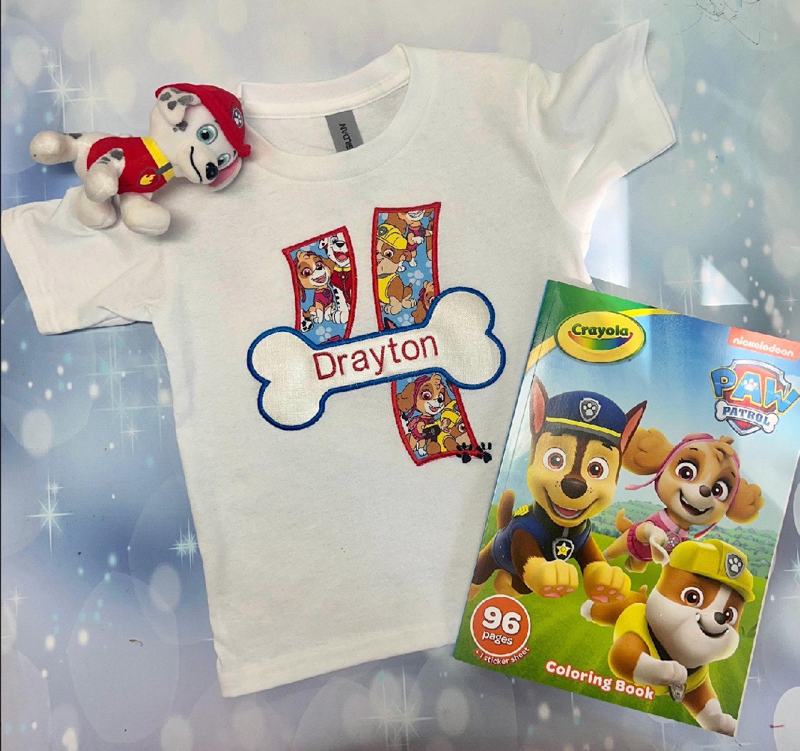 Personalized Paw Patrol Shirt Etsy
