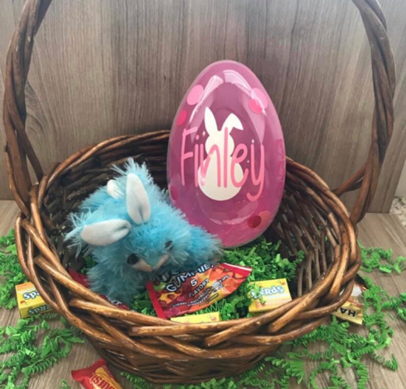 Personalized Jumbo Easter eggs large Easter Egg fillable Etsy