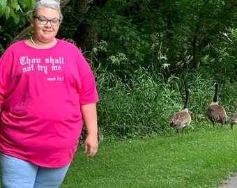 Thou Shall Not Try Me Graphic T-Shirt, Mood 24:7