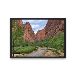 Parque Nacional Zion, Fotografía, Arte mural, Decoración, Descarga digital instantánea, Utah, Cañón, Montaña, Rocas rojas