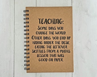 Teachers Notebook | Teachers Gift | Teacher End Of Year Present Idea | Gifts for NQTs | PGCE gifts