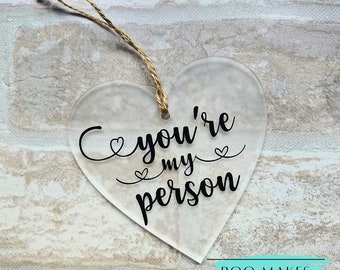 You're My Person | Grey's Anatomy heart decoration | Best Friends