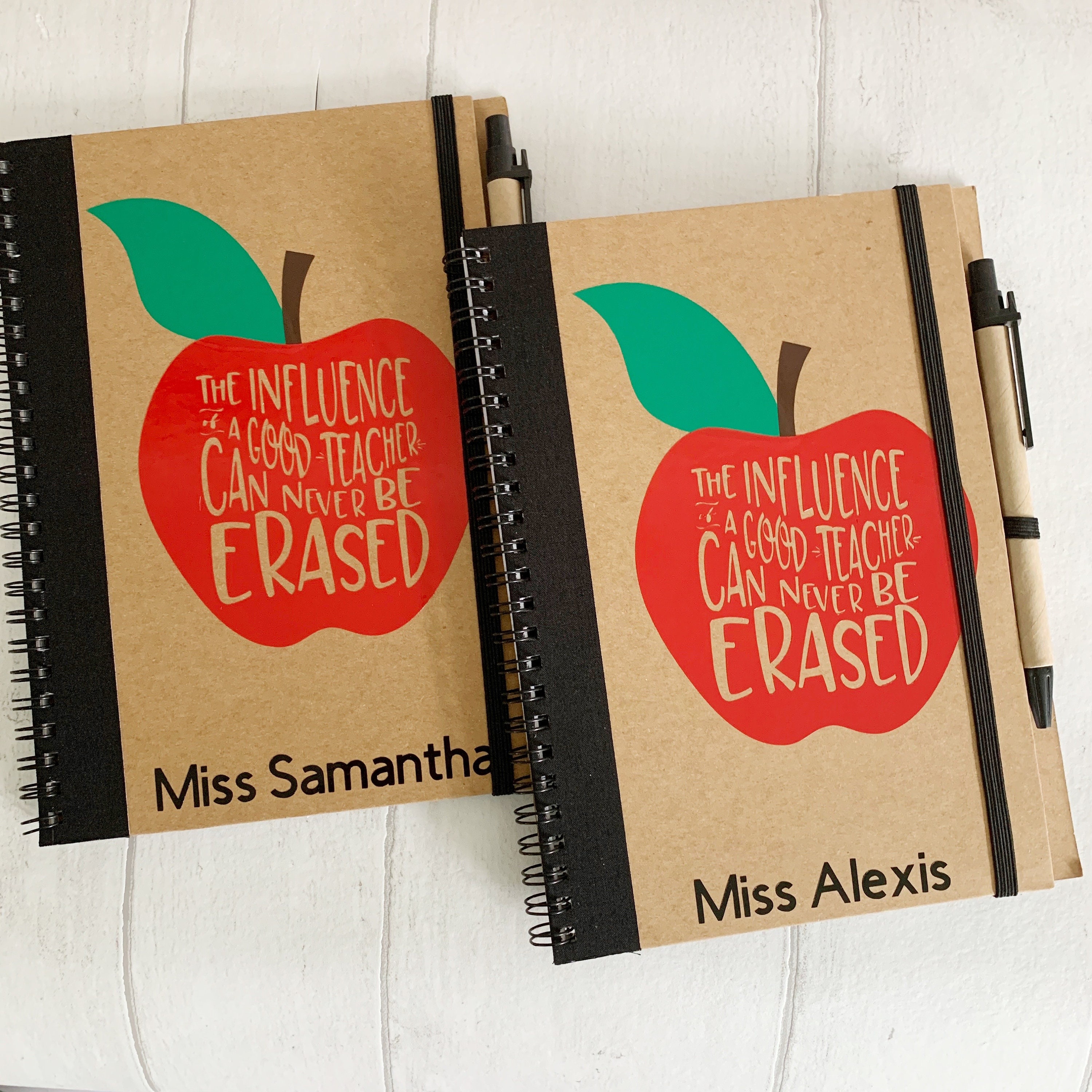 Personalised Teachers Notebook with pen Teachers Gift Etsy