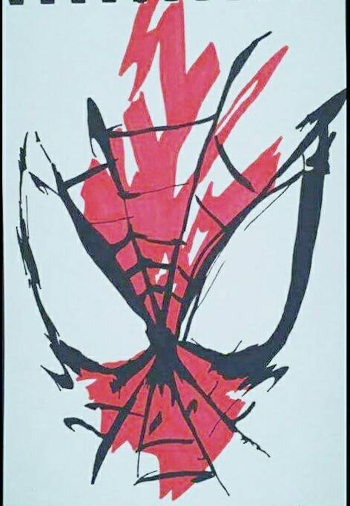 SpiderMan Sharpie drawing on canvas Spiderman art spider Etsy
