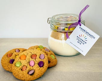 Rainbow Cookie Mix Jar: Fun Baking Gift Kit