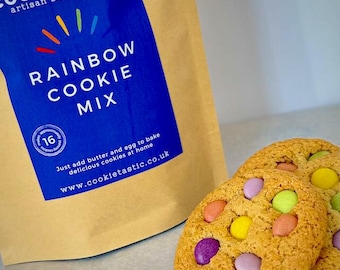 Rainbow Cookie Mix Pouch, Baking Kit, Bake Gift, Party Bag,  available gluten free