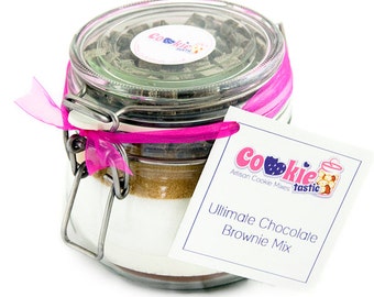 Chocolate Brownie Mix Jar, Baking Mix, Baking Gift, Bake at Home, Kids Baking Kit, Thank you Gift, Teacher Gift