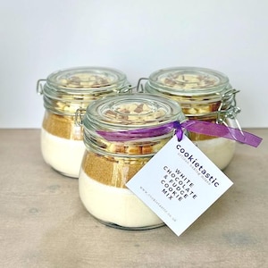 Fudge & White Chocolate Cookie Mix: Baking Kit Gift, Birthday Gift, Gluten Free Option