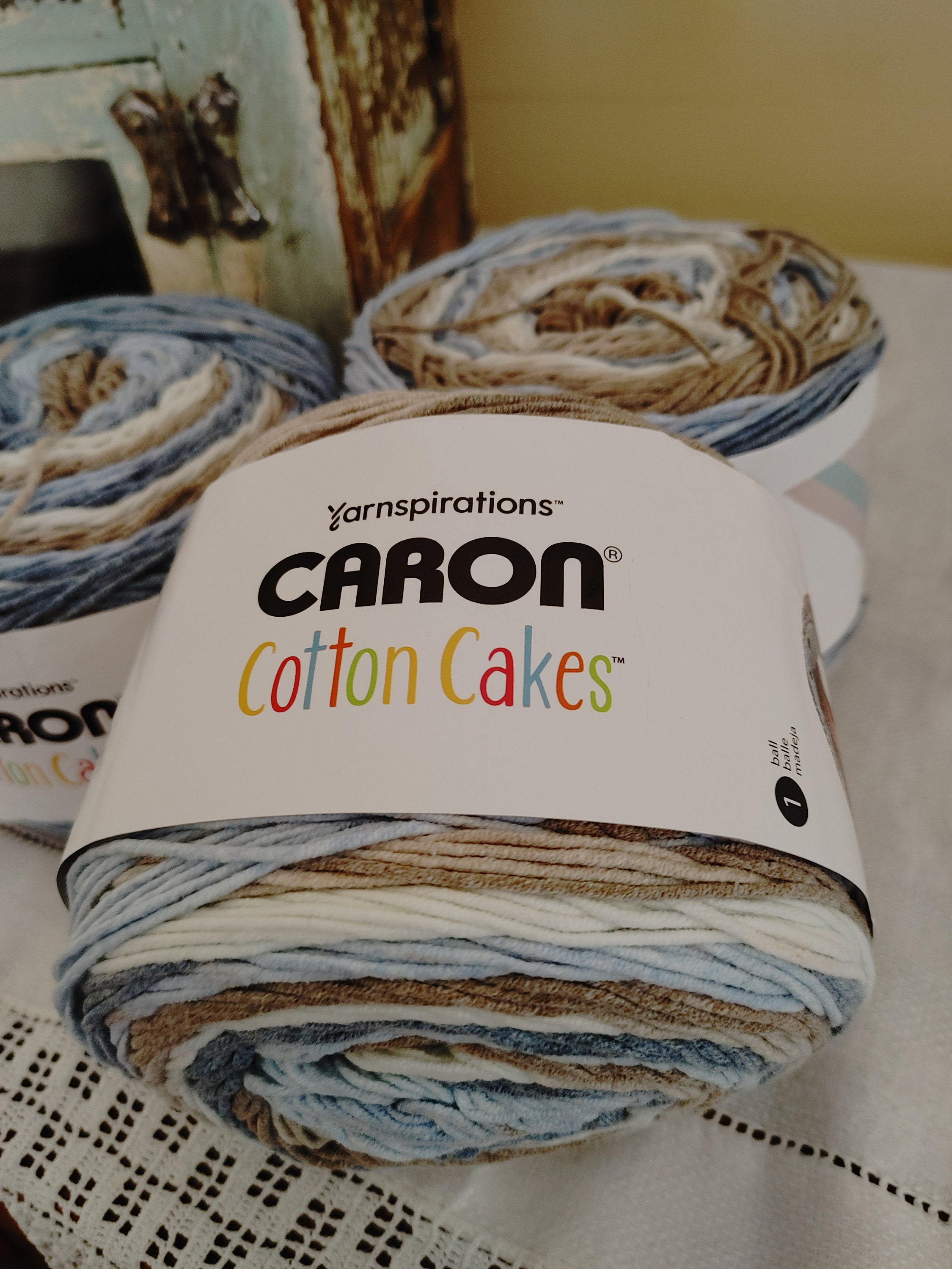 Caron Cotton Cakes Yarn - Frozen Yogurt - 8.8 oz