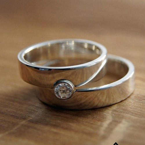 We Perfect Fit Together Wedding / Friendship Rings Etsy