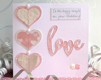 Handmade Heart and Love Anniversary Card