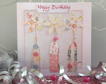 Handmade Flower Birthday Card