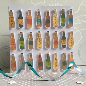 Handgemachte Bier Geburtstagskarte
