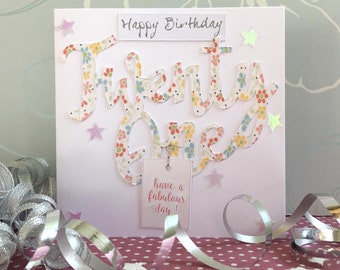 Handmade 21st Birthday Card