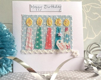 Handmade Birthday Candles Card