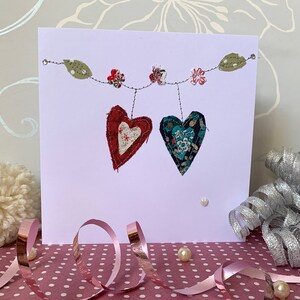 Tarjeta de corazón hecha a mano