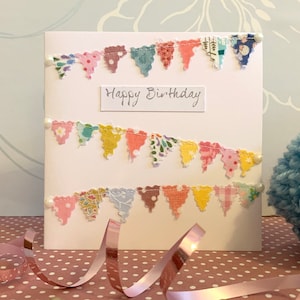 Cartão de aniversário feito à mão