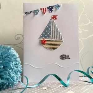 Handmade Boat Card