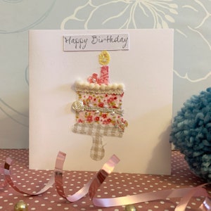 Biglietto per torta di compleanno fatta a mano