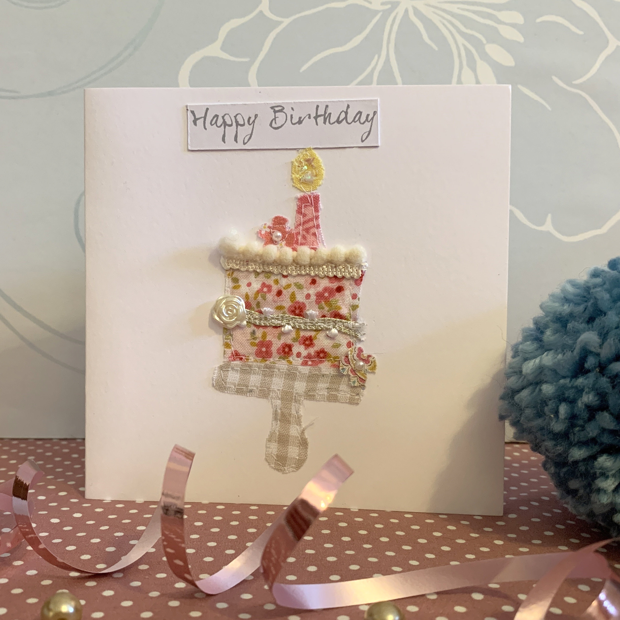 Handmade birthday cake card