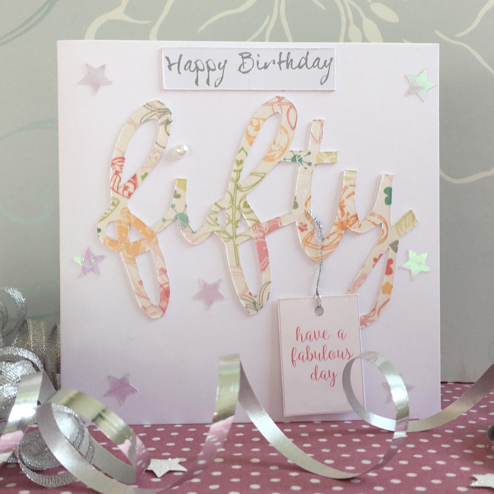Handmade 50th Birthday Card Etsy Handmade 50th Birthday Card Etsy