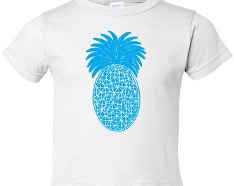 Blue Pineapple Toddler Tee, beach kids tee, coastal kids tee, gift for newborn, gift for kids b-day, summer kids tee, cute kids tee