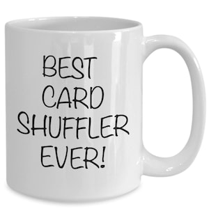 Best card shuffler coffee mug