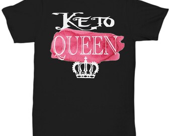 Keto queen tee, keto queen t-shirt, keto dieter tee, keto lover tee, gift for keto lover, gift for keto diet follower, gift for friend, g...