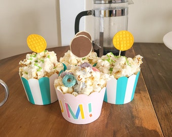 Pancake & Waffle Cupcake Toppers