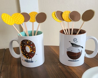 Pancake & Waffle Drink Stirrers