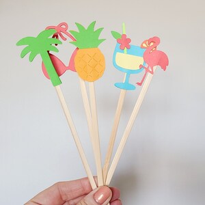 Tropic Like It&#39;s Hot Drink Stirrers | Tropical Drink Stirrers