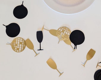 Please Leave By 9 Confetti | Disco Ball Confetti | Champagne Confetti