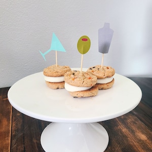 Martini & Shaker Cupcake Toppers