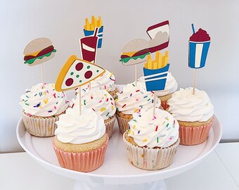 Fast Food Cupcake Toppers