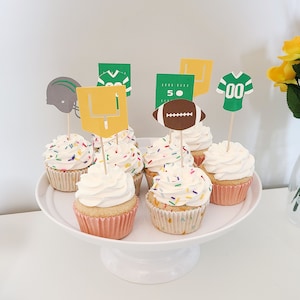 College Football Cupcake Toppers