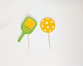 Pickleball Cupcake Toppers