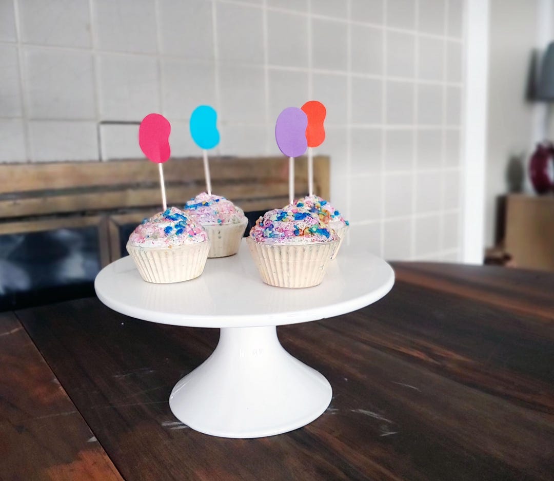 Jelly Bean Cupcake Toppers - Etsy