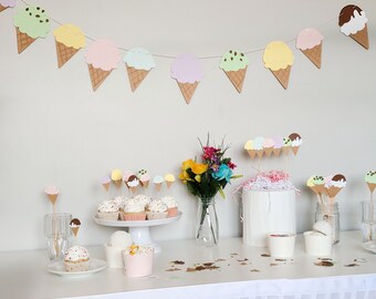 Ice Cream Cone Party Kit