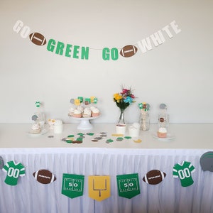 Go Green Go White College Football Party Kit