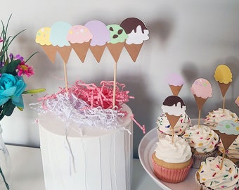 Ice Cream Cone Cake Topper