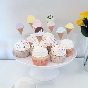 Eistüte Cupcake Toppers