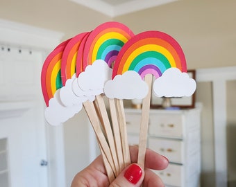 Rainbow Drink Stirrers