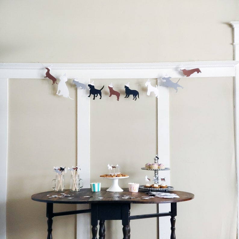 Dog or Cat Birthday Party Kit  Dog or Cat Birthday Garland image 2