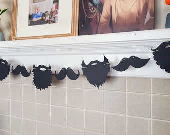 Mustache & Beard Garland