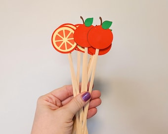 Crush It Drink Stirrers | Orange Drink Stirrers