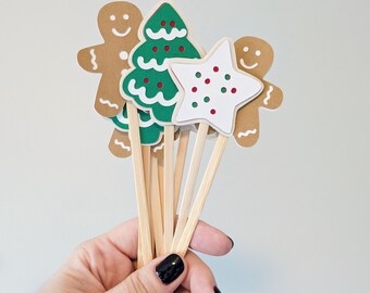 Christmas Cookie Drink Stirrers