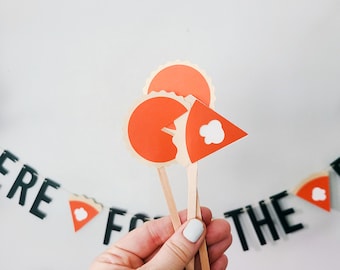 Here For The Pie Drink Stirrers | Pumpkin Pie Drink Stirrers