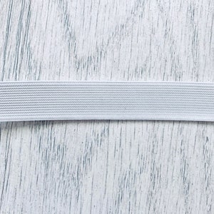 White Waistband Elastic Lingerie Elastic image 1