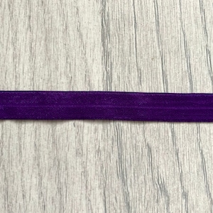 Bright Purple Foldover Elastic Lingerie Elastic image 1